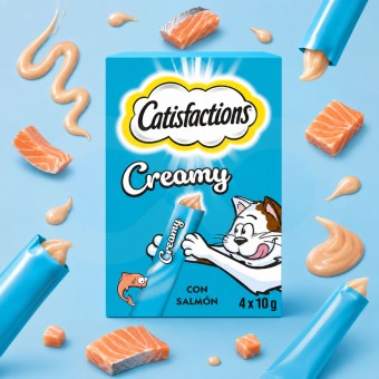CATISFACTIONS� Creamy Lachs 4x10g