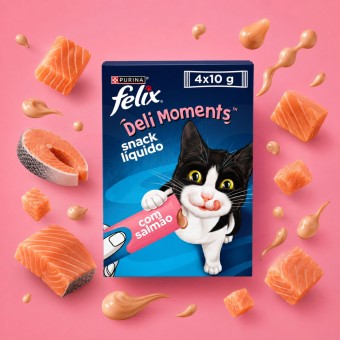 PURINA� FELIX Deli Moments Salm�o 4x10g
