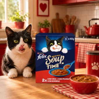 PURINA® FELIX Original Soup Time Carnes 6x48g