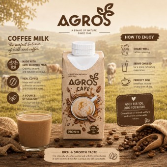 AGROS® Leite Meio-Gordo com Café 200ml