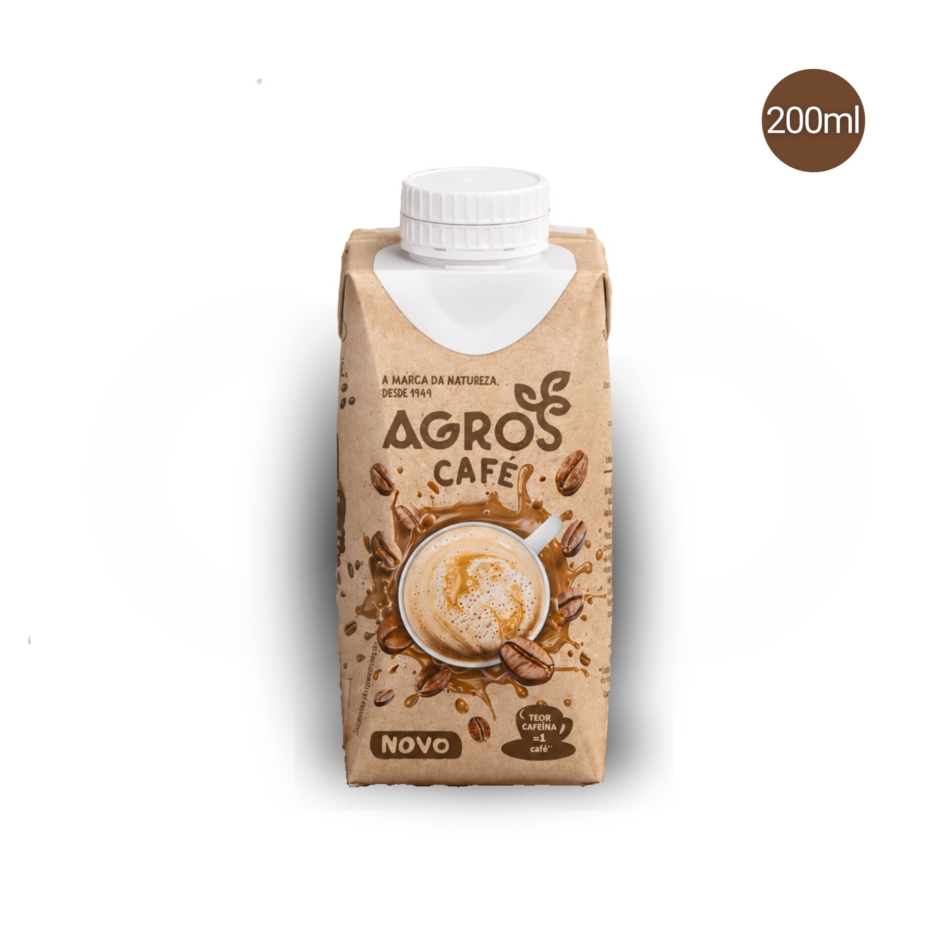 AGROS® Leite Meio-Gordo com Café 200ml