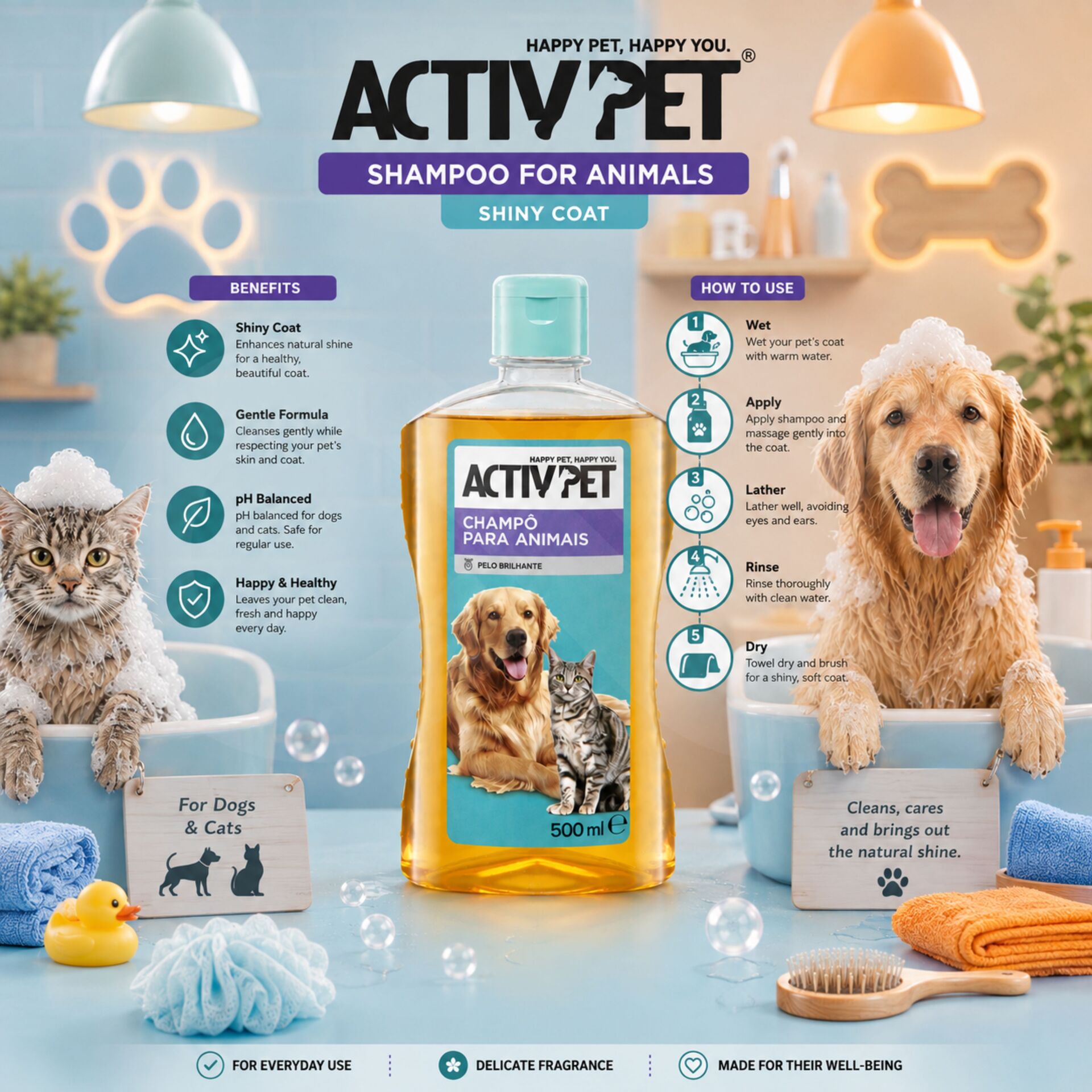ACTIVPET® Szampon dla Zwierzat 500ml