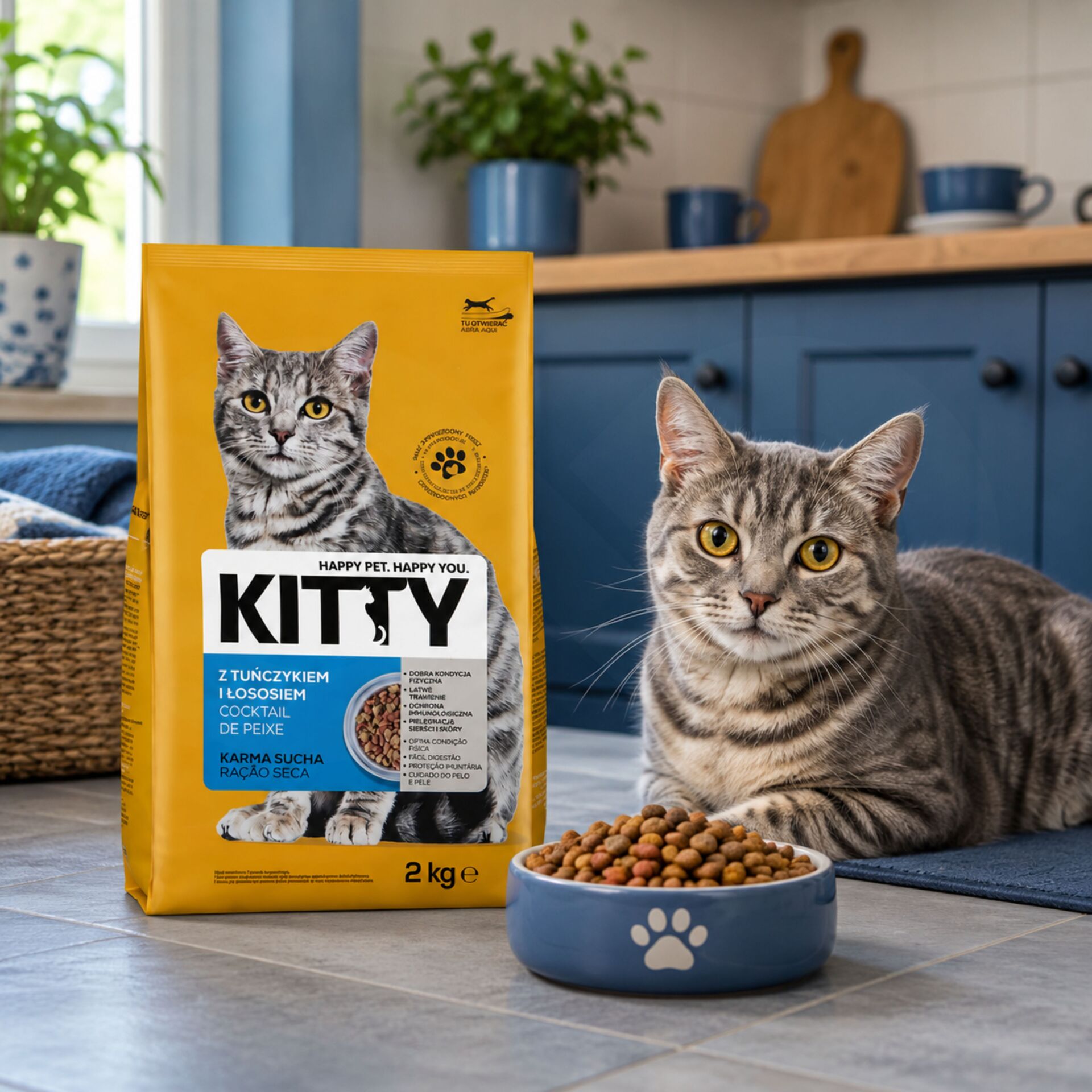 KITTY® Alimento Secco Cocktail di Pesce 2kg