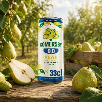 SOMERSBY® Pêra 0.0% Alc. 330ml