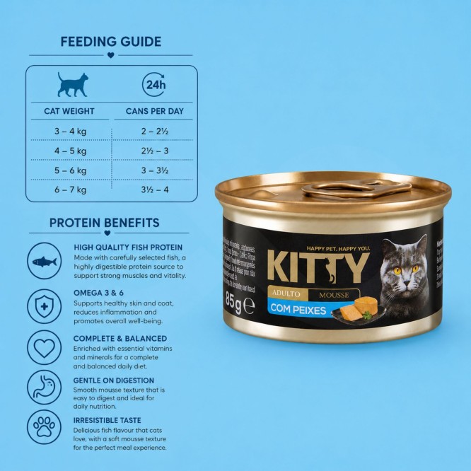 KITTY� Premium Mousse Adult mit Fisch 85g