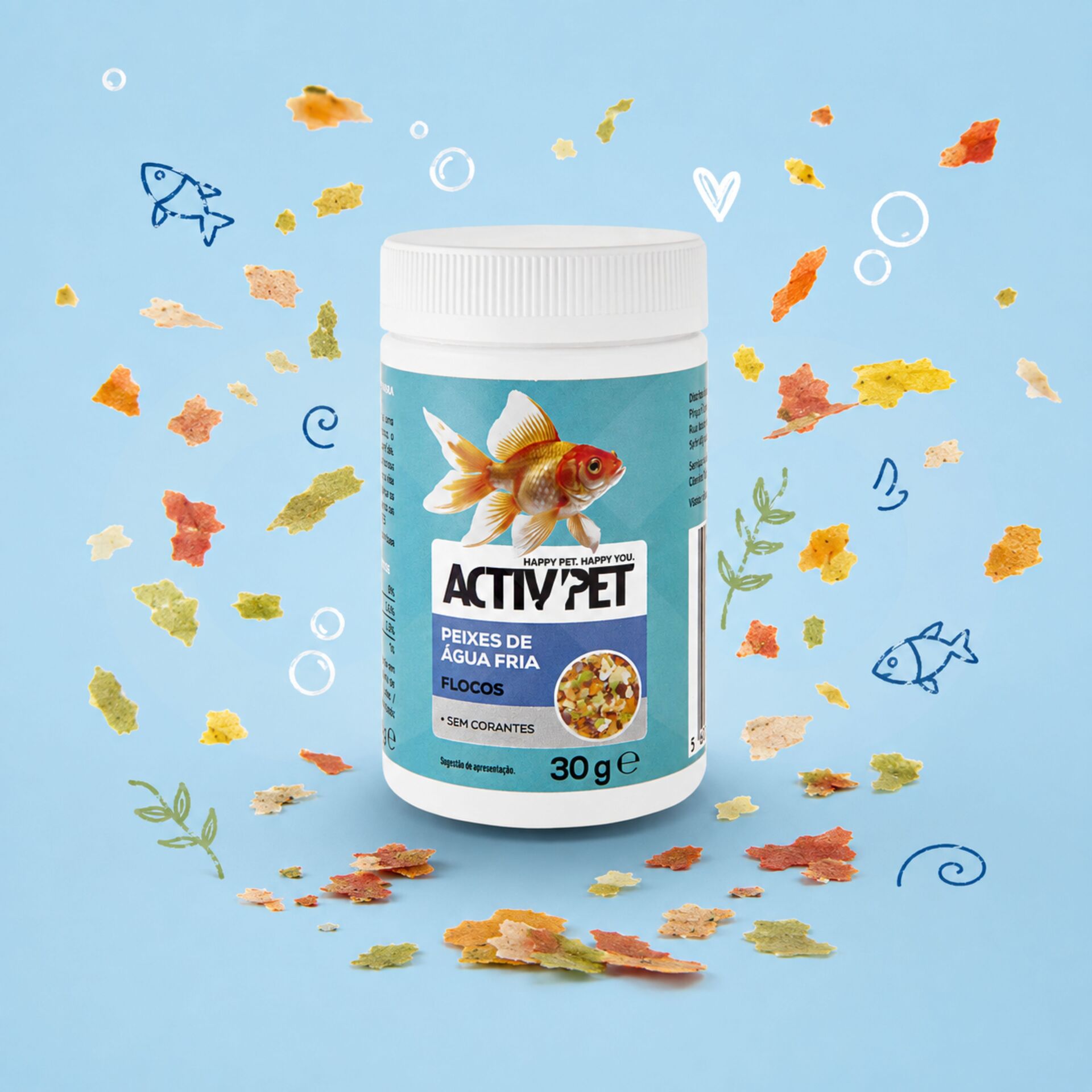 ACTIVPET® Copos para Peces de Agua Fría 30g