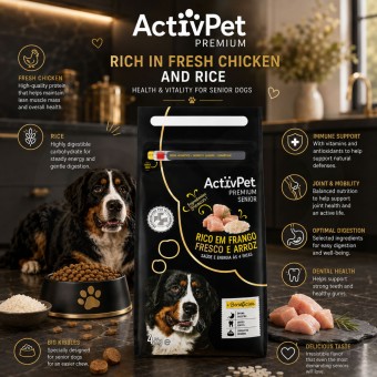 ACTIVPET® Premium Cane Senior al Pollo 4kg