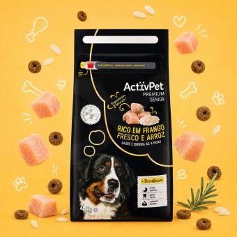 ACTIVPET� Premium Senior Hondenvoer met Kip 4kg