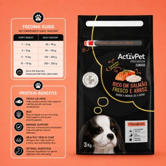 ACTIVPET® Premium Junior Dog Salmon 3kg