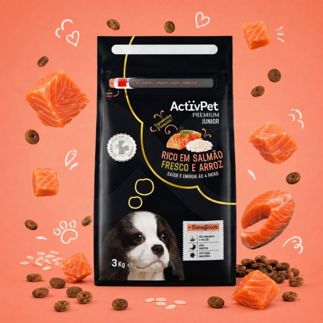ACTIVPET® Premium Junior Dog Salmon 3kg