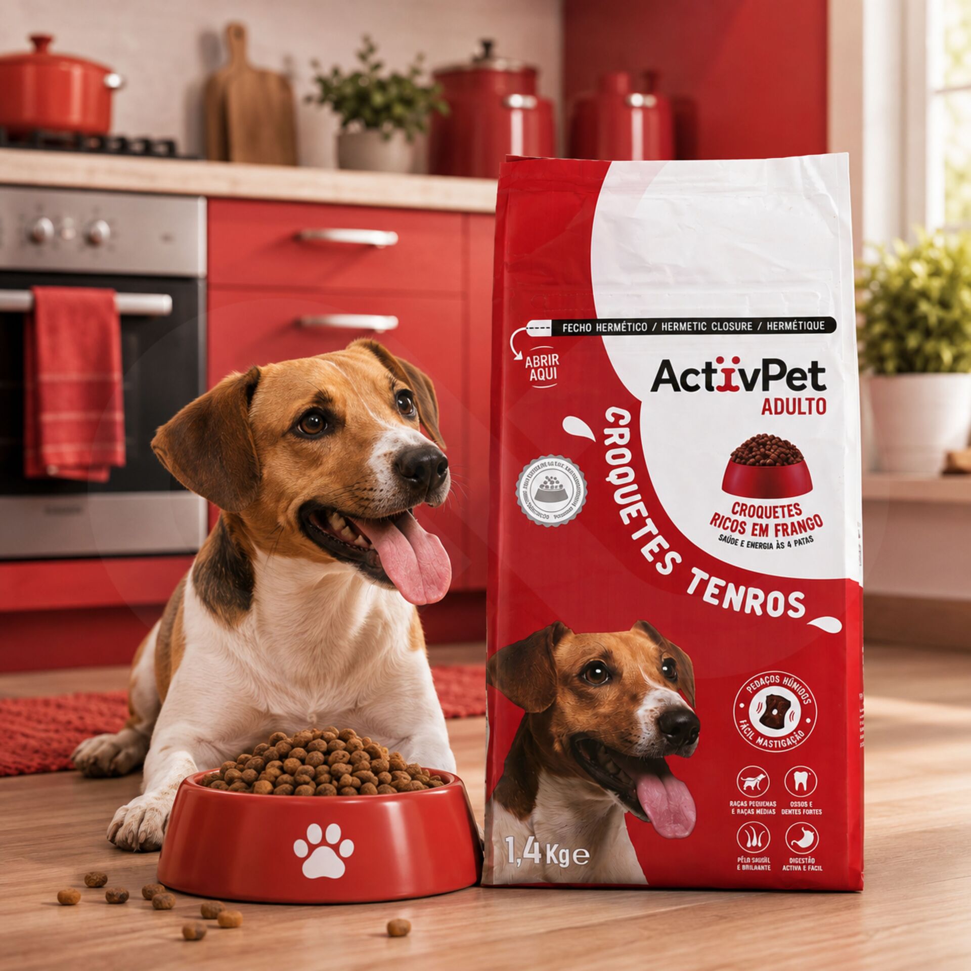 ACTIVPET® Chicken Kibble for Adult Dogs 1.4kg