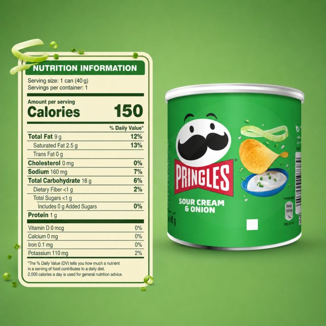 PRINGLES®Sour Cream & Onion 40g