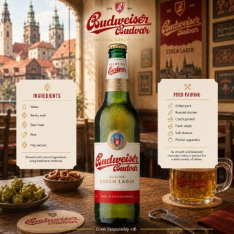 BUDWEISER� Budvar Czech Lager 330ml