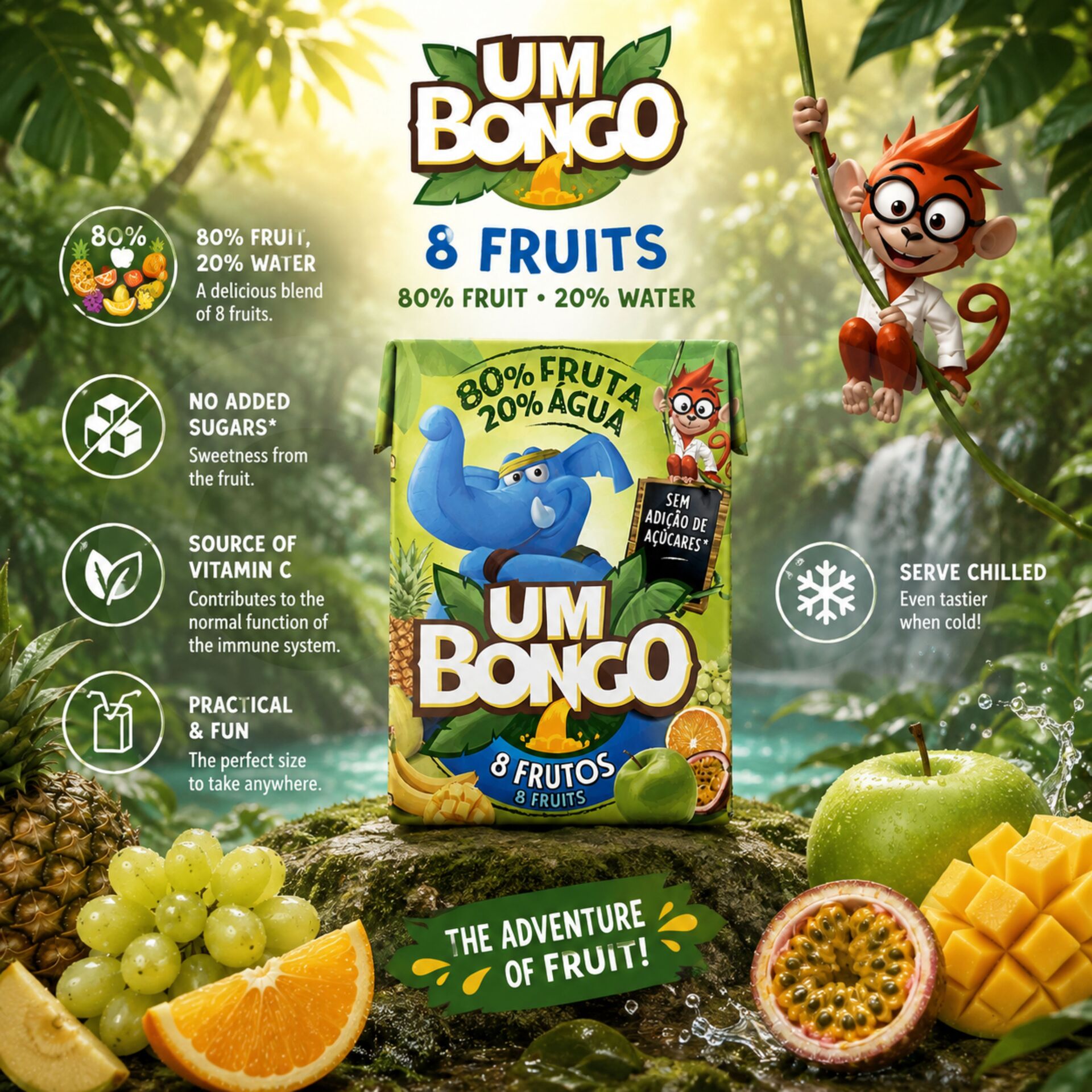 UM BONGO® 8 Fruits 200ml