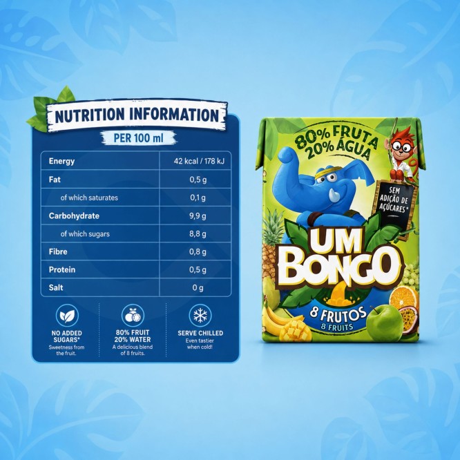 UM BONGO® 8 Fruits 200ml
