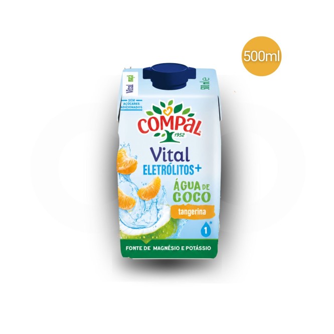 COMPAL® Vital Água de Coco Tangerina 500ml