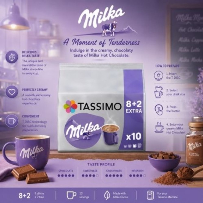 MILKA� C�psulas Tassimo 8 uds.