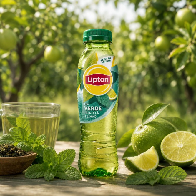 LIPTON® Grüner Tee, Minze und Limette 330 ml