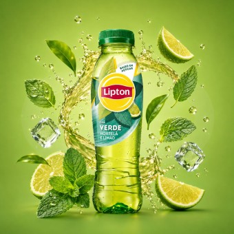 LIPTON® Grüner Tee, Minze und Limette 330 ml