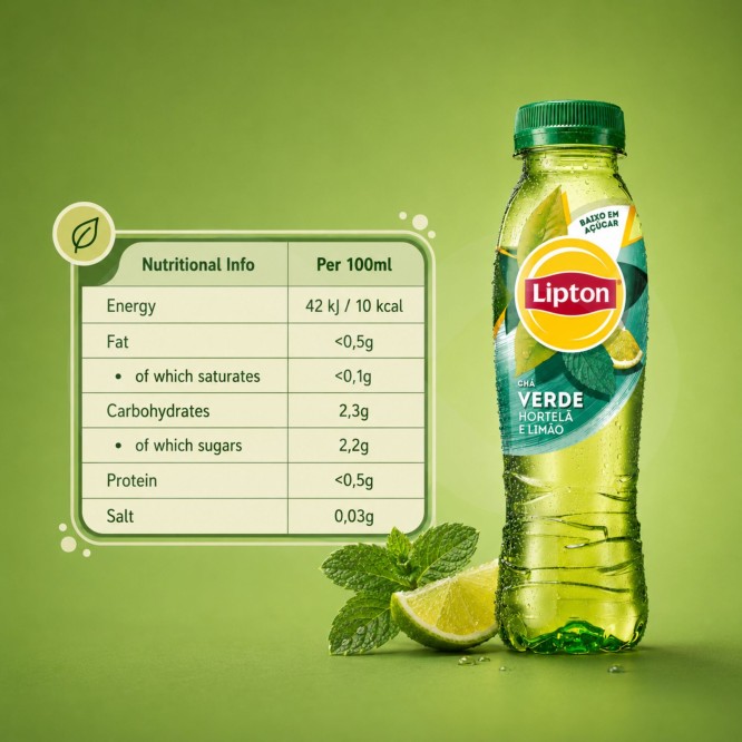 LIPTON® Grüner Tee, Minze und Limette 330 ml