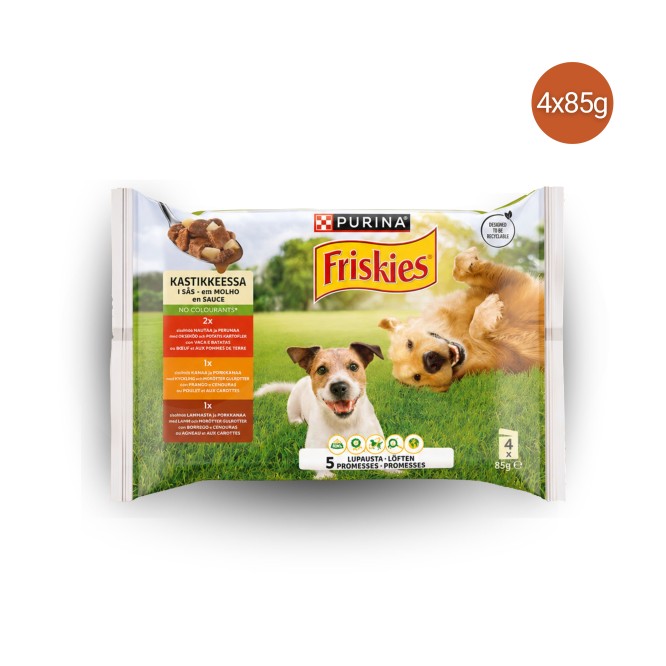 PURINA FRISKIES® Nassfutter für Hunde 5 Promises Kartoffel