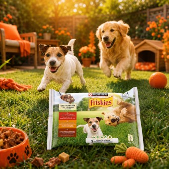 PURINA FRISKIES� Nassfutter f�r Hunde 5 Promises Kartoffel