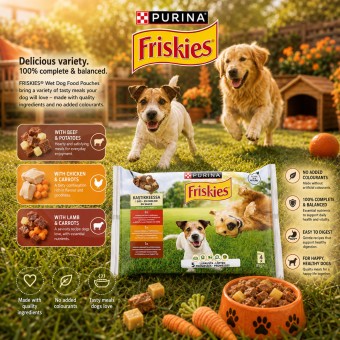 PURINA FRISKIES� Nassfutter f�r Hunde 5 Promises Kartoffel