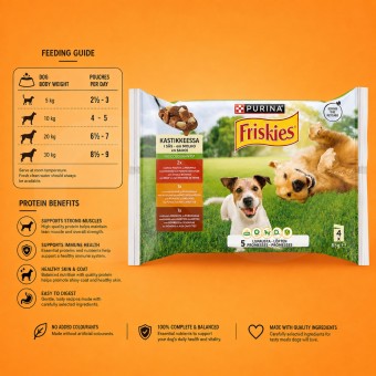 PURINA FRISKIES� Nassfutter f�r Hunde 5 Promises Kartoffel
