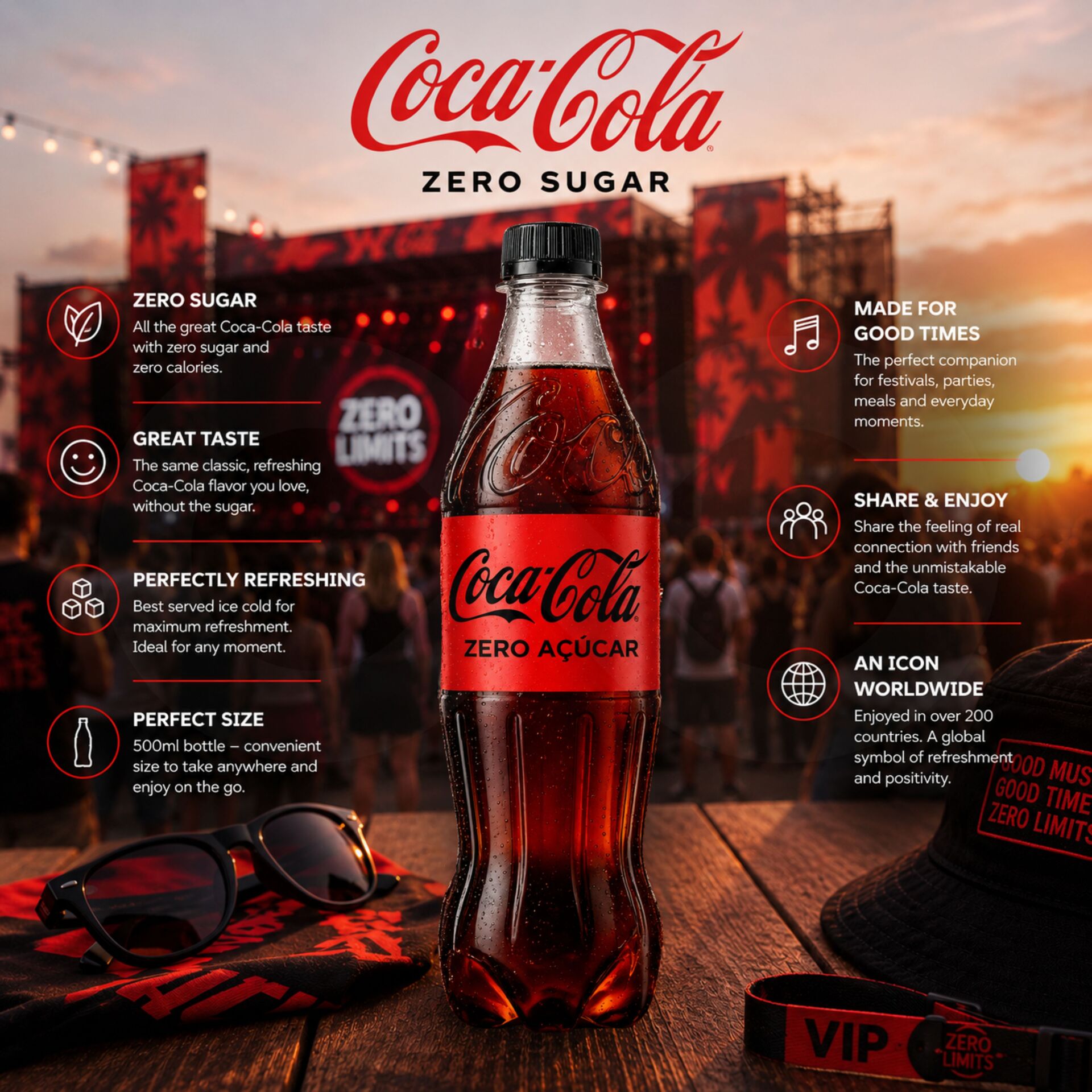 COCA-COLAź Zero 500ml