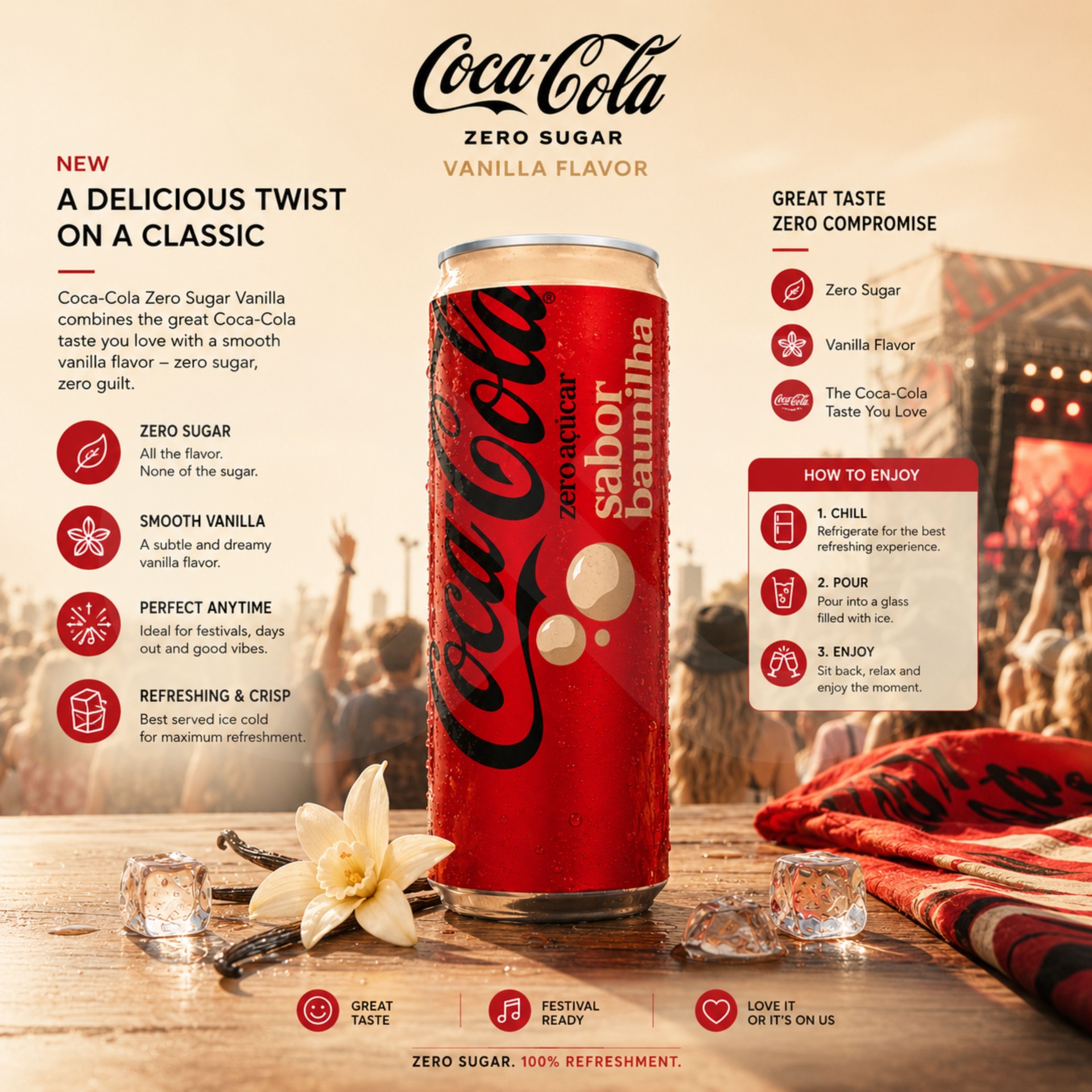 COCA-COLAź Zero Wanilia 330ml