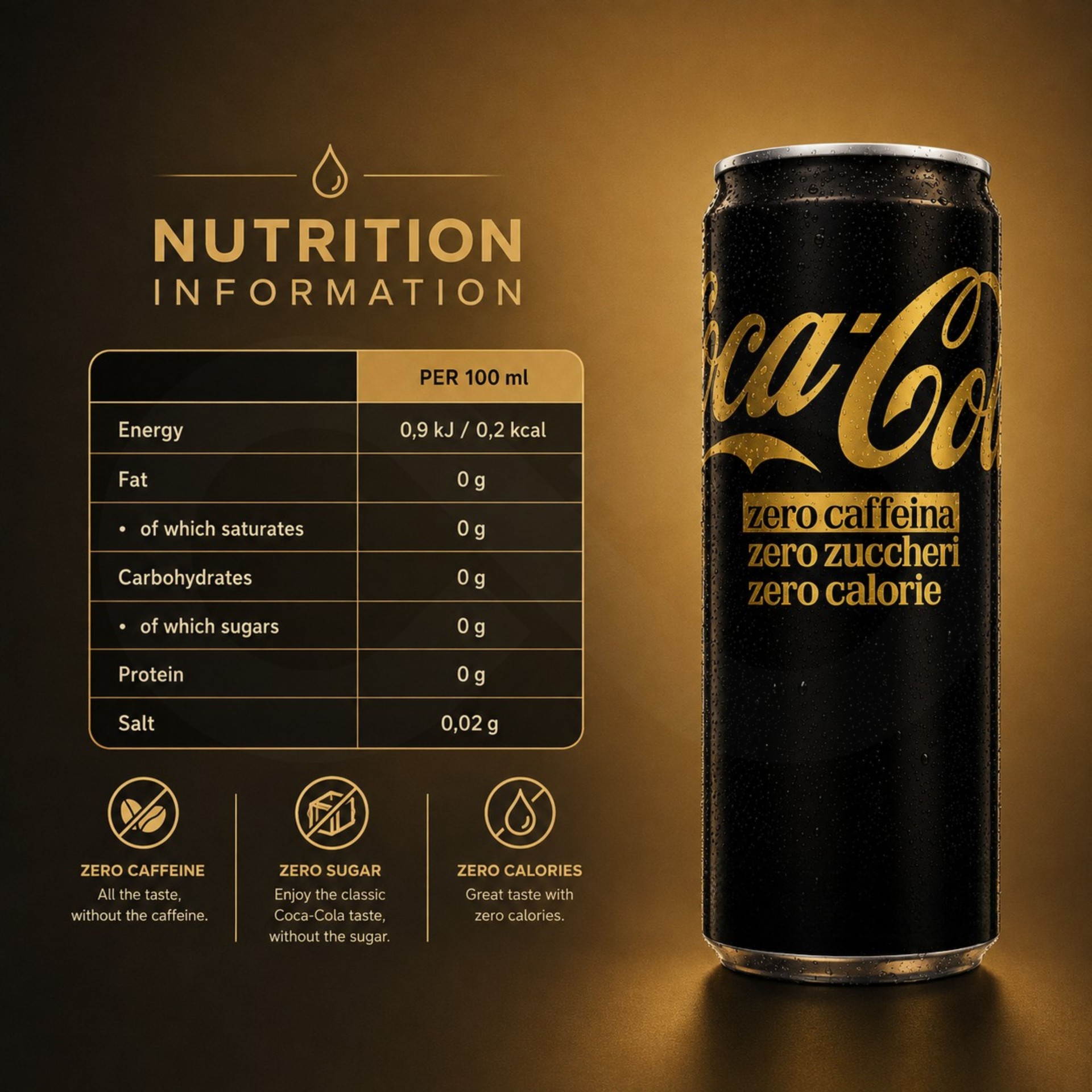 COCA-COLA® Zero Açúcar Zero Cafeína 330ml