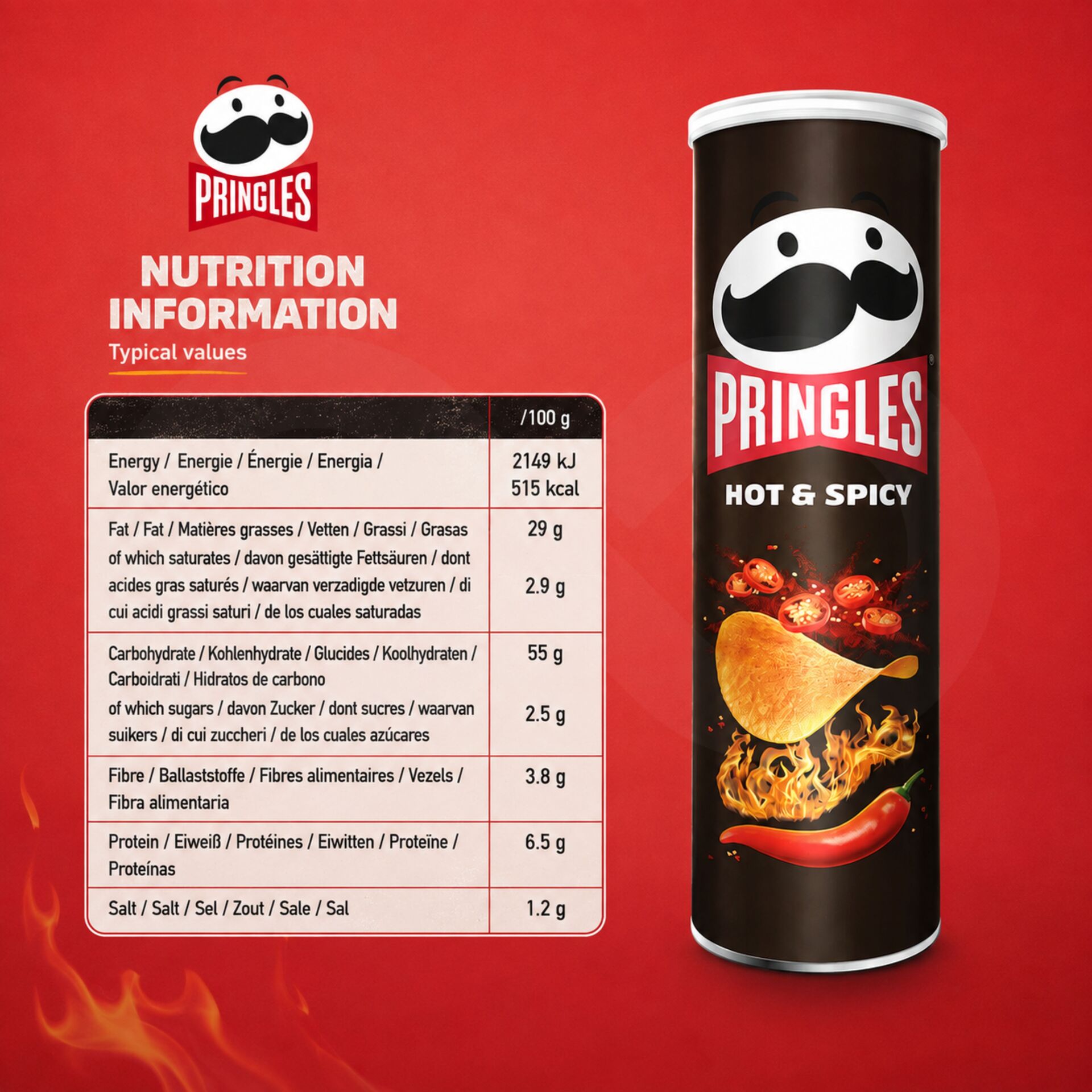 PRINGLES® Hot & Spicy 175g