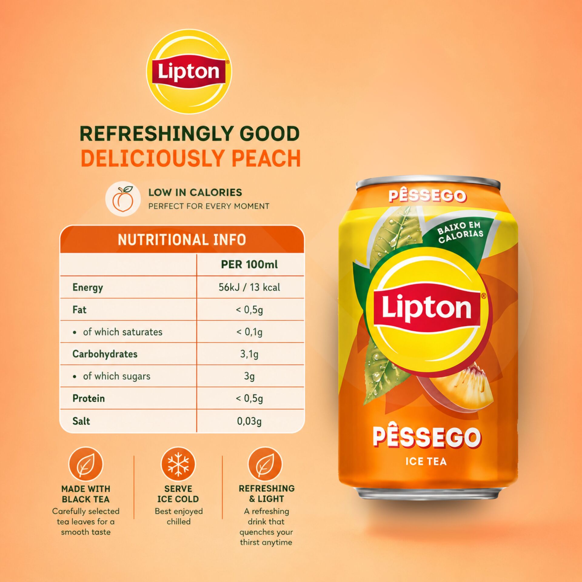 LIPTON® Pfirsich 330ml
