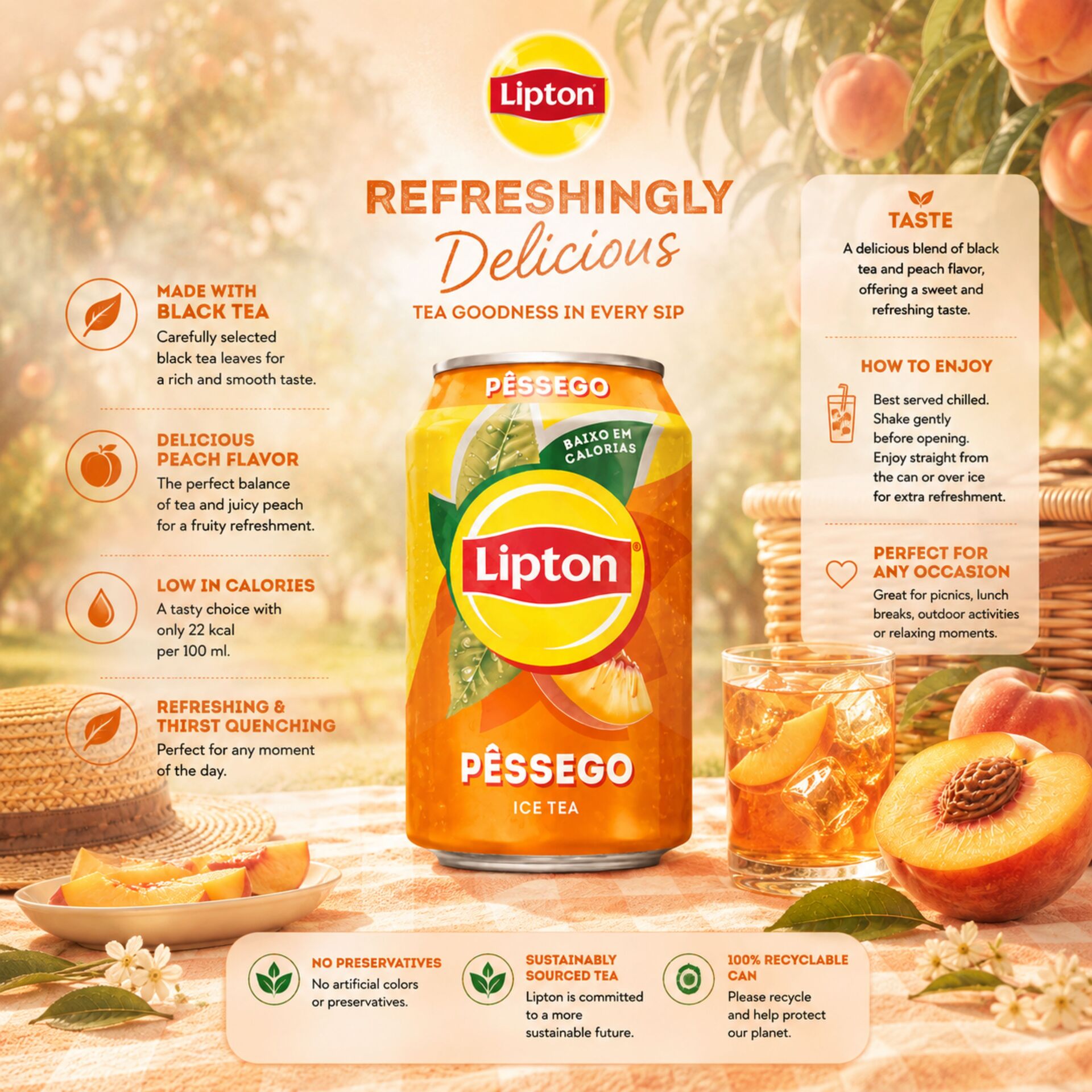 LIPTON® Pfirsich 330ml