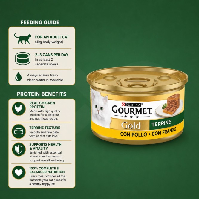 PURINA® Gourmet Gold Terrine com Frango 85g