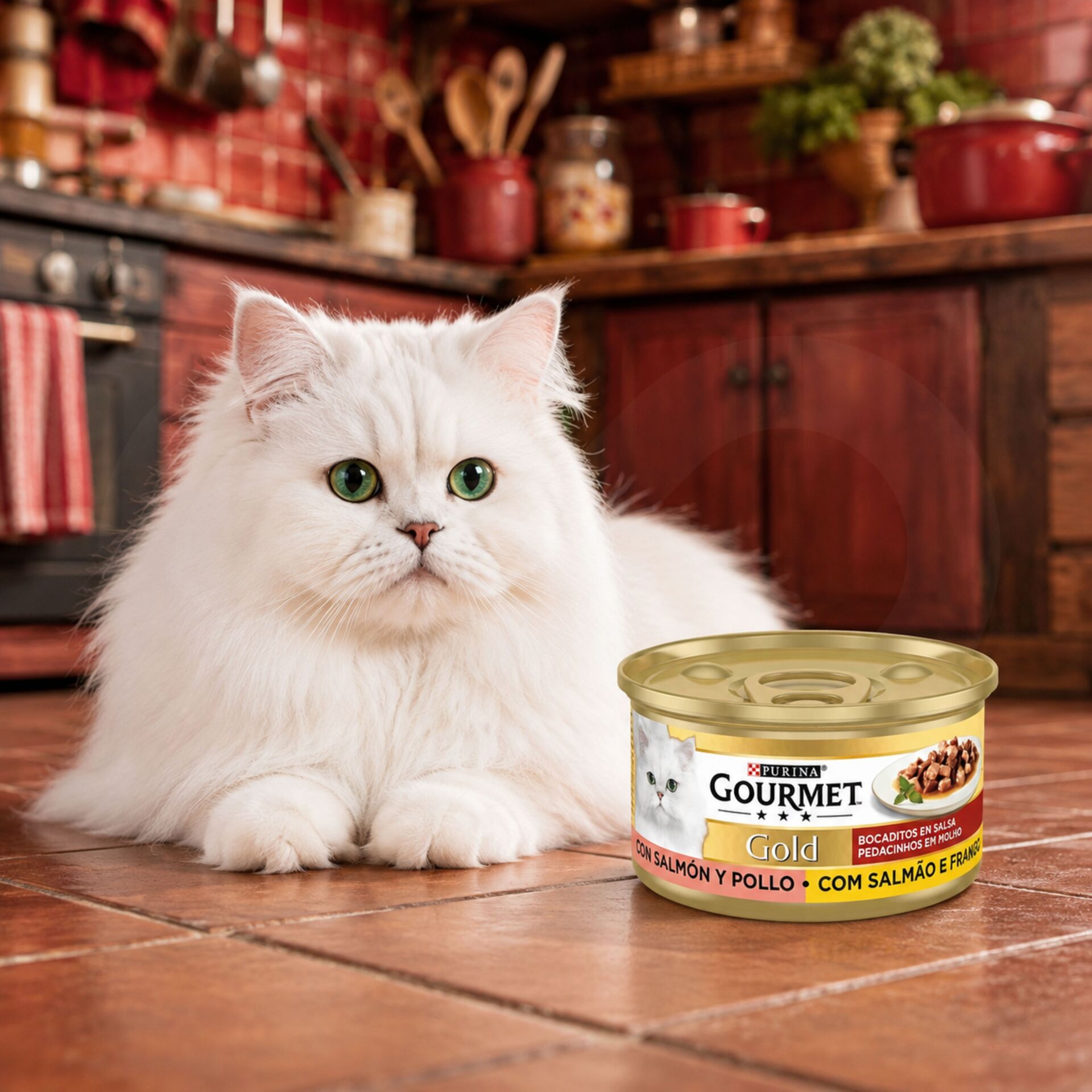 PURINA® Gourmet Gold Bocconcini di Salmone e Pollo 85g