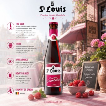 ST LOUIS® Premium Framboise Lambic Beer 250ml