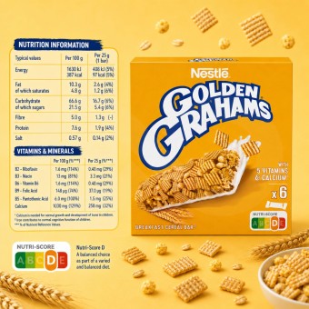 GOLDEN GRAHAMS® Barras de Cereais 6x25g