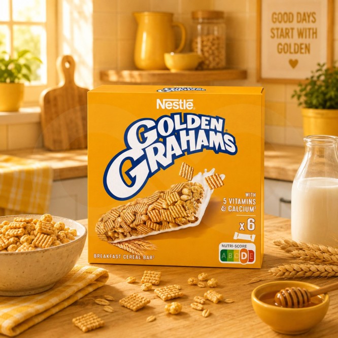 GOLDEN GRAHAMS® Barras de Cereais 6x25g