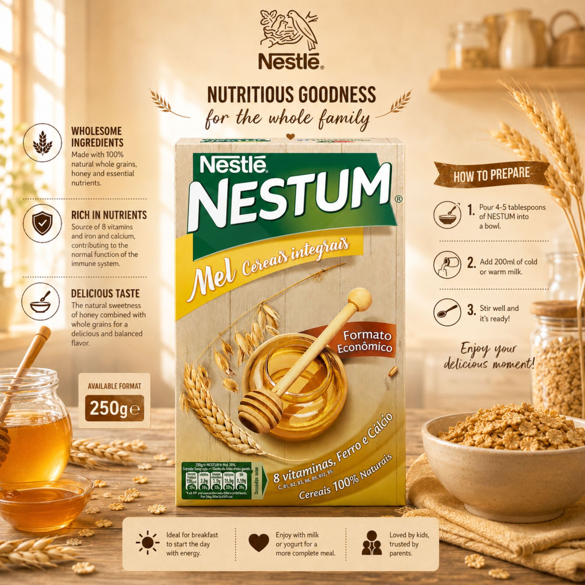 NESTUM® Miele e Cereali Integrali 250g