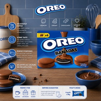 OREO® Ricoperte di Cioccolato 6x41gr