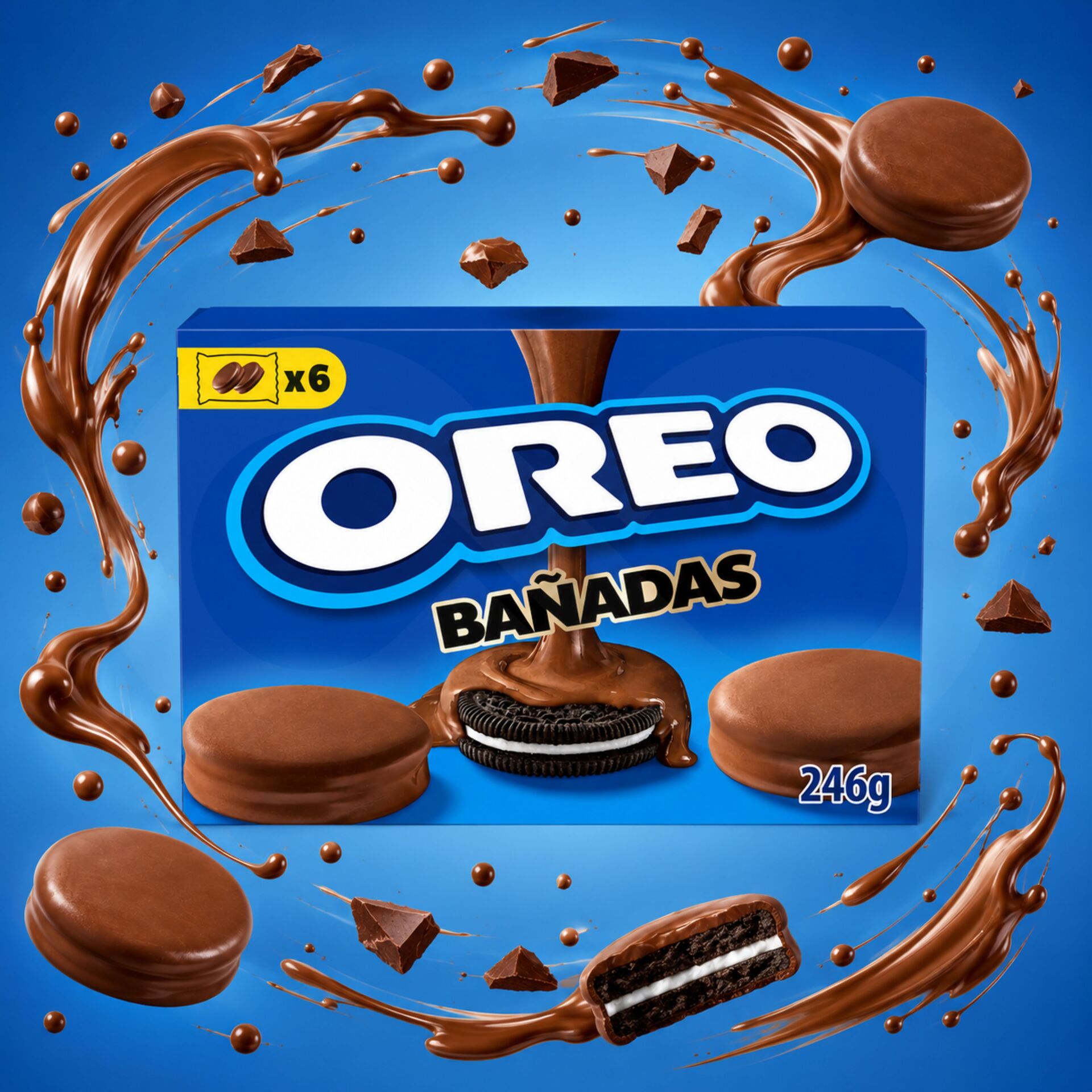 OREO® Ricoperte di Cioccolato 6x41gr