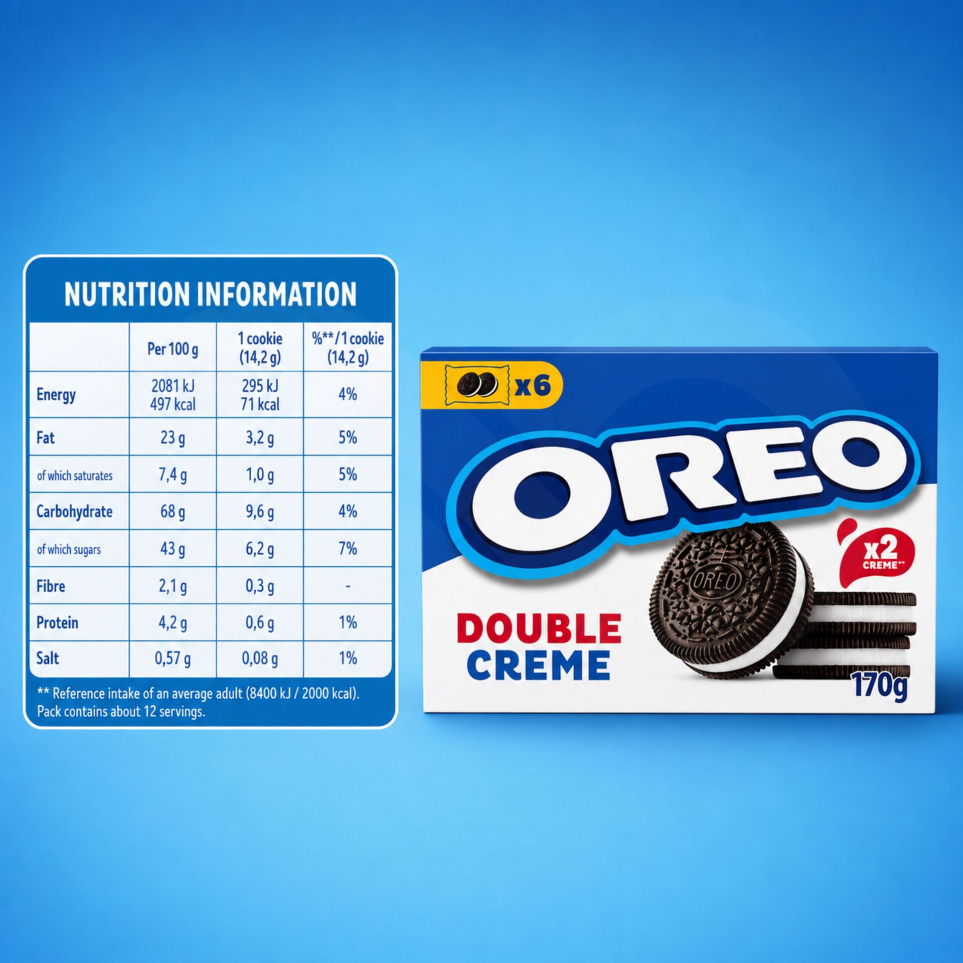 OREO® Double Cream 6x28gr