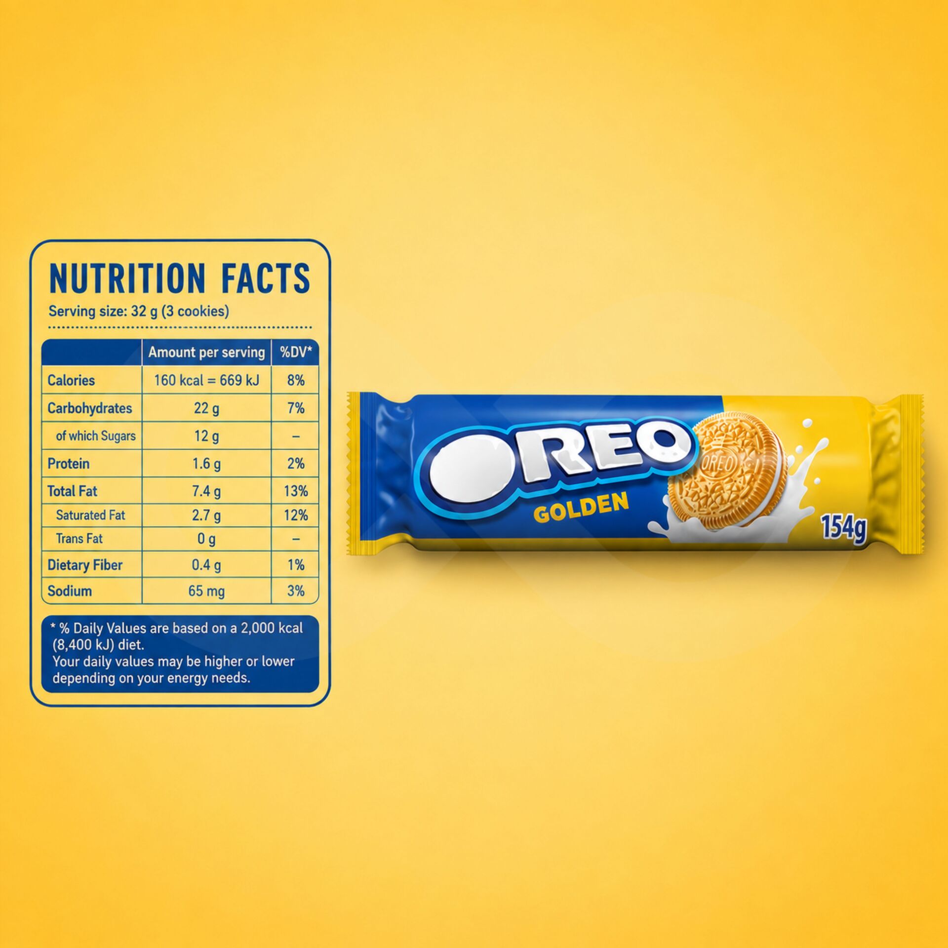 OREO® Biscuits Golden 154gr