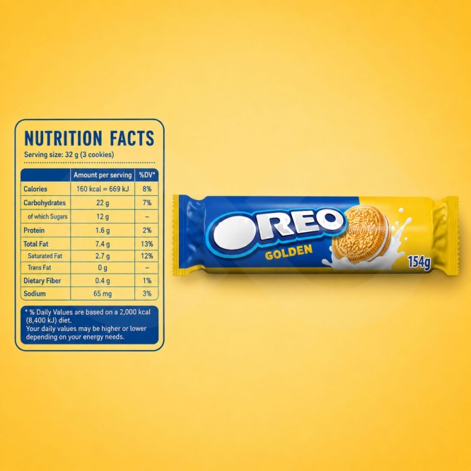 OREO® Biscuits Golden 154gr