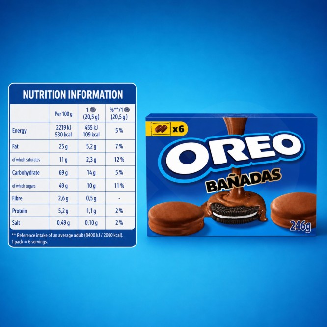 OREO® Ricoperte di Cioccolato 6x41gr
