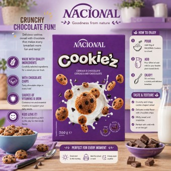 NACIONAL® Cereals Cookiez 300gr