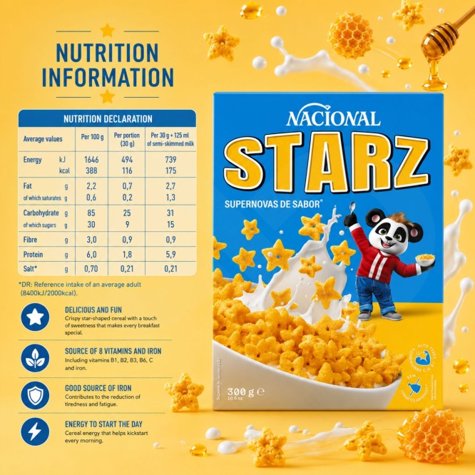 NACIONAL� Cereals Starz 300gr