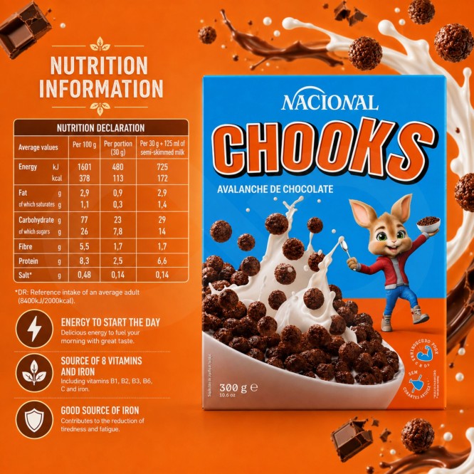NACIONAL� Cereais Chooks 300gr