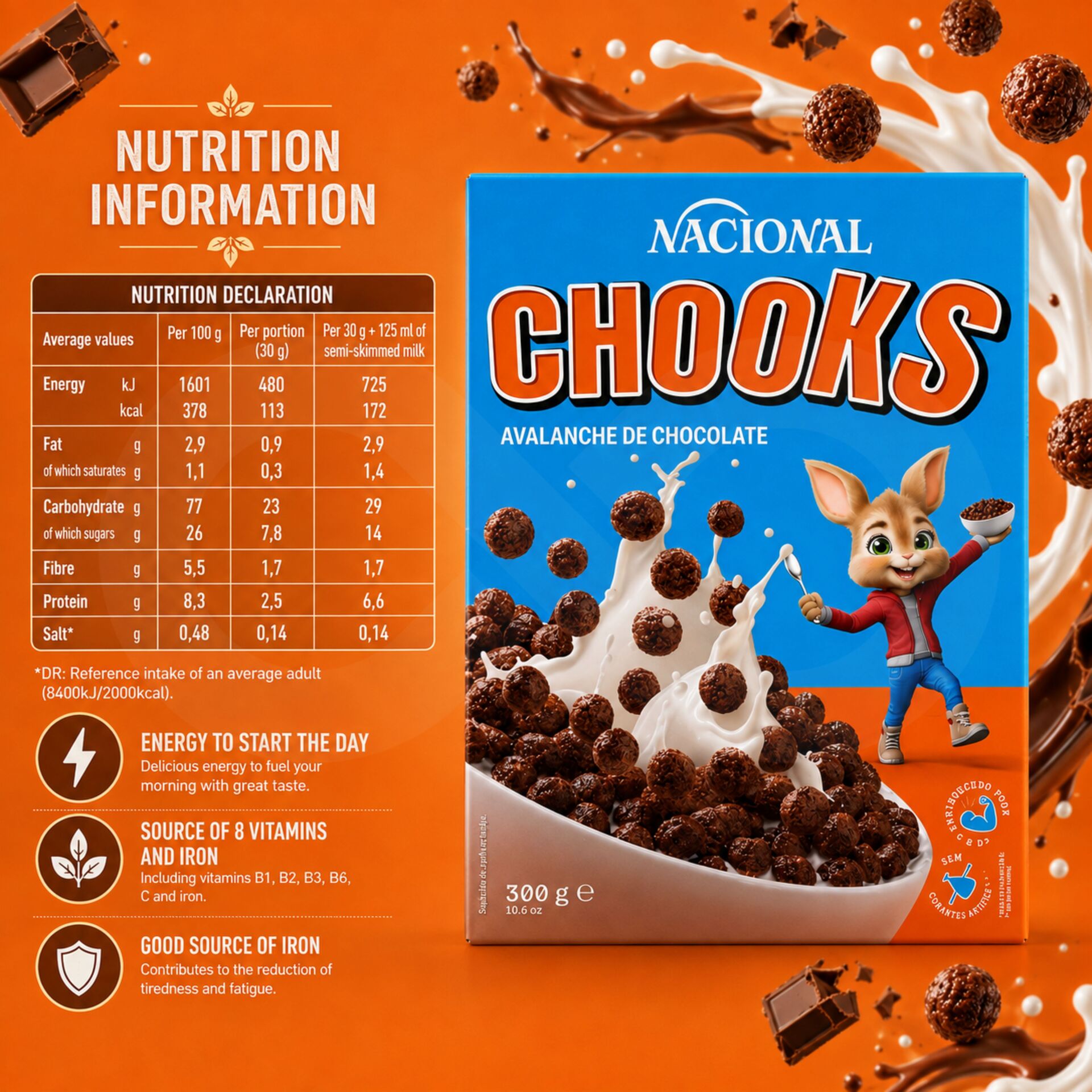 NACIONAL® Cereais Chooks 300gr